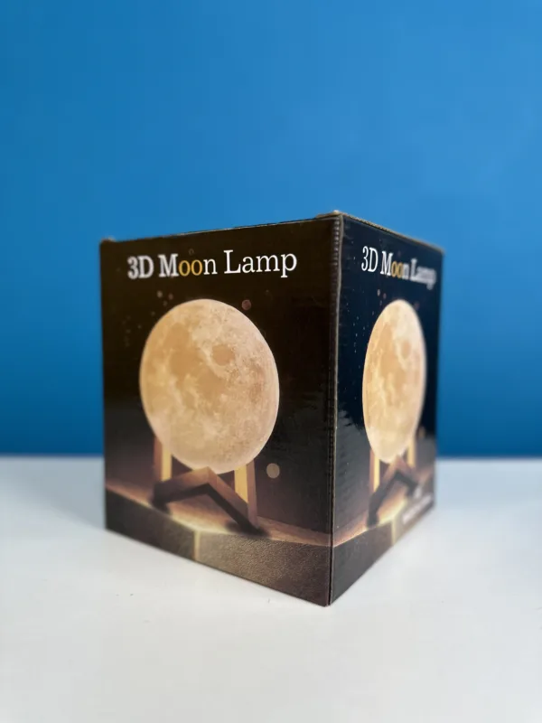 Rechargeable 3D Moon Lamp With Remote 8cm