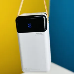 HOCO J110A Powerful PD65W Power Bank with LED Light 60000mAh – Black Color