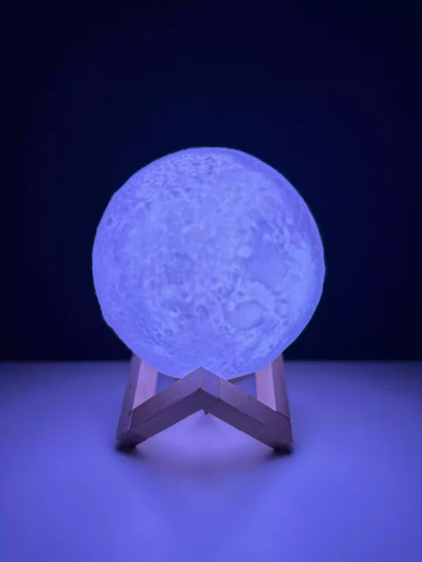 Rechargeable 3D Moon Lamp With Remote 8cm - Image 6