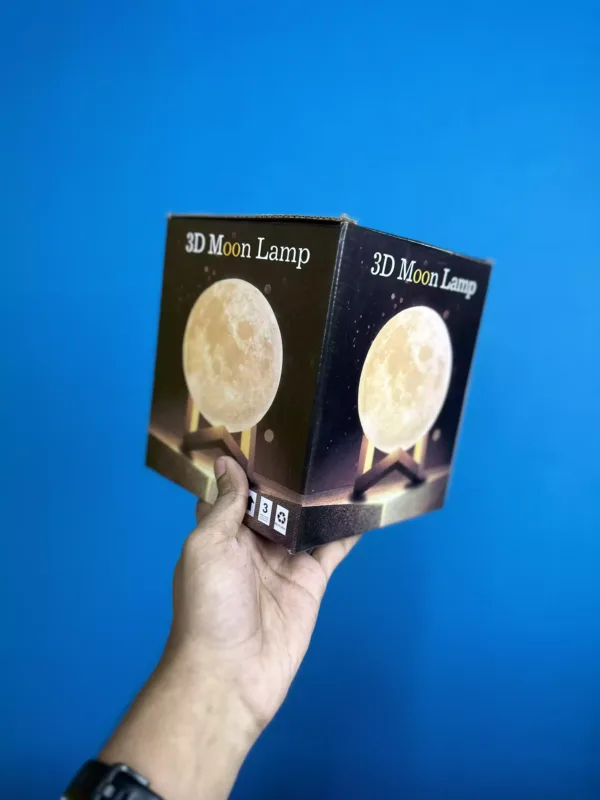 Rechargeable 3D Moon Lamp With Remote 8cm - Image 7